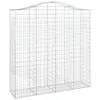 Gabionen mit Hochbogen 2 Stk. 200x50x200/220cm Verzinktes Produktbild-Vorschau 3