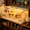 WISFOR Hamsterkooi met LED-verlichting, huisje voor kleine Productafbeelding-voorbeeld 16