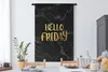 MuchoWow® Wandteppich Wandbehang Zitat - Kalender - Freitag Produktbild-Vorschau 3