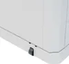 A close-up view of the bottom corner of a light gray storage box, showing a small dark gray wheel. Anteprima dell’immagine prodotto