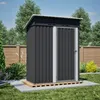 Domek ogrodowy o wymiarach 152 × 84 × 182 cm, metalowa Podgląd zdjęcia produktu 1