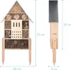 Navaris Insektenhotel aus Holz wetterfest - Bienenhotel Produktbild-Vorschau 3