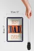 Blechschild Spruch 12x18cm best DAD ever bester Vater Produktbild-Vorschau 5