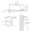 CIARRA Unterbauhaube, Einbau-Dunstabzugshaube 460 m³/h Max. Produktbild-Vorschau 3