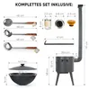 Posylka.de Feuerstelle Feuerofen Ø 40 cm Kazan 12 L flach Produktbild-Vorschau 4
