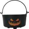 Bouilloire de sorcière Halloween citrouille 24cm Voir les images du produit 3