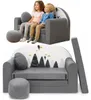 TUPPI Kindersofa Kinder Couch mit Schlaffunktion Produktbild-Vorschau 1