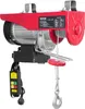 A red and silver electric hoist with a black control pendant, shown against a white background. Náhled obrázku produktu