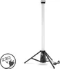 A white LED work light with a tripod stand and a power cord, shown against a white background. A circular graphic indicating 230V is in the lower-left corner. Produktbild-Vorschau