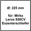 Mirka LEROS plateau de ponçage 225 mm 25H Grip + 8 vis ( Voir les images du produit 13