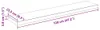 vidaXL Schweberegale 2 Stk. Hochglanz-Weiß 120x23,5x3,8 cm Produktbild-Vorschau 8