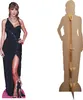 A life-size cardboard cutout of Taylor Swift in a black dress, shown from the front and back. Náhled obrázku produktu