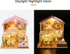 Puppenhaus Miniatur DIY Holz Puppenhaus Kit mit Moebeln mit Produktbild-Vorschau 5