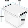 Aufbewahrungsbox Mit Deckel Clips Organizer Büro Produktbild-Vorschau 3