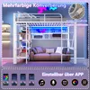 Flieks etagebed 90x200 cm met kledingroede en plank, Productafbeelding-voorbeeld 6