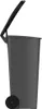 Mülleimer outdoor 90 l anthrazit/schwarz mit Pedal und Produktbild-Vorschau 3