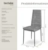 6 jídelních židlí Imitace kůže - šedá Náhled obrázku produktu 7