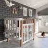 Veres Monaco Babybett / Gitterbett (120x60 cm) - Weiß Natur Produktbild-Vorschau 3