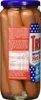 A jar of hot dogs with a nutrition label and marketing text on the side. Produktbild-Vorschau