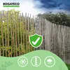 BOGATECO Lamelový plot Hazel Chestnut | Drevený plot z Náhľad obrázku produktu 14