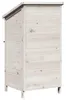 Abri de jardin vidaXL blanc 59 x 56 x 113,5 cm en bois Voir les images du produit 7