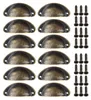 12 Muschelgriffe inkl. Schrauben 81x35mm Schubladengriff Produktbild-Vorschau 1