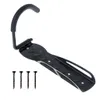 A black bicycle wall mount with screws on a white background. Náhled obrázku produktu