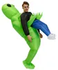 Costume gonfiabile alieno verde costume alieno divertente Anteprima dell’immagine prodotto 5