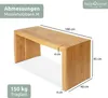 holz4home® Massivholzbank M I Sitzbank aus Eiche mit Produktbild-Vorschau 7