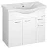 Aqualine KERAMIA FRESH Unterschrank 74,5x74x34,7cm, Weiß Produktbild-Vorschau 1