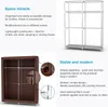 Armadio pieghevole Intirilife 108x45x170 cm in MARRONE Anteprima dell’immagine prodotto 3