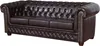 Edles Chesterfield Sofa 3 Sitzer in Kunstleder Vintage Produktbild-Vorschau 3