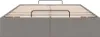 vidaXL Ottoman-Bett ohne Matratze Taupe 120x200 cm Stoff Produktbild-Vorschau 6