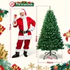 Jayseuw Arbre de Noël artificiel 180 cm Sapin avec support Voir les images du produit 2