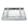 A stainless steel grill frame shown from a slightly elevated, diagonal angle against a white background. Produktbild-Vorschau