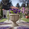 Sierliche taupe Blumentopf auf Fuß für innen und außen, Produktbild-Vorschau 5
