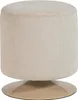 Tabouret Islen avec pied pivotant, bouclé beige Voir les images du produit 1