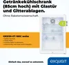 EXQUISIT Flaschenkühlschrank 3Roste 118L Glastür C weiß Náhľad obrázku produktu 3