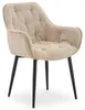 ARDEN Esszimmerstühle 2er Set, Beige - Polsterstühle mit Produktbild-Vorschau 3