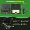 LED Solarleuchte Solarlampen für Außen mit Bewegungsmelder, Produktbild-Vorschau 7