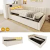 Canapé-lit hydraulique 90x200 cm avec port USB, lit pour Voir les images du produit 5