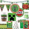 XL Party-Set Minecraft Geburtstag Deko Partyset Produktbild-Vorschau 1