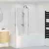 vidaXL Paroi de douche en L 70x120x137 cm 4 parties Pliable Voir les images du produit 2