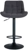 Barhocker Tover Stoff schwarz Produktbild-Vorschau 3