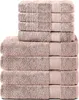 Komfortec 8er Handtuch Set aus 100% Baumwolle, 4 Badetücher Produktbild-Vorschau 1