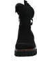 A black winter boot is shown from the front against a white background. Produktbild-Vorschau