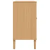 vidaXL Sideboard SENJA aspect rotin brun 112x40x80 cm bois Voir les images du produit 7