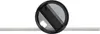 A close-up of a black and gray circular object with a transparent top, possibly a lid or a lens cover, placed on a white background with a thin silver bar underneath. Anteprima dell’immagine prodotto