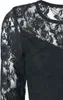 Gothicana by EMP Damen schwarzes Langarm-Kleid tailliert Produktbild-Vorschau 3