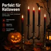 LED Stabkerzen 6er Set, schwarze flammenlose Kerzen mit Produktbild-Vorschau 6